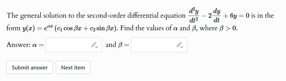The general solution t o the second - order
