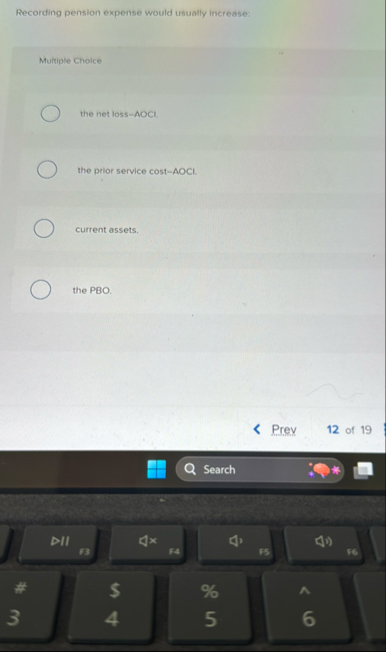 Recording pension expense would usually increase: