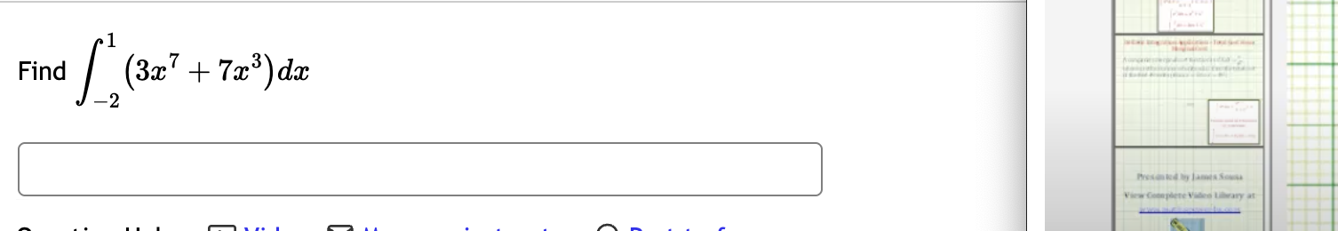 Find - 2 1 ( 3 x 7 + 7 x 3 ) d x