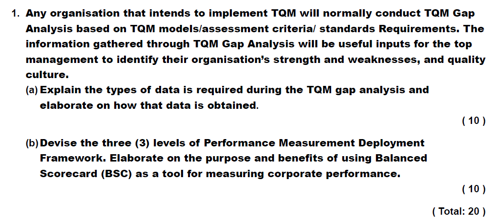 1 . Any organisation that intends to implement