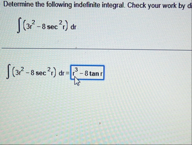 Determine the following indefinite integral.