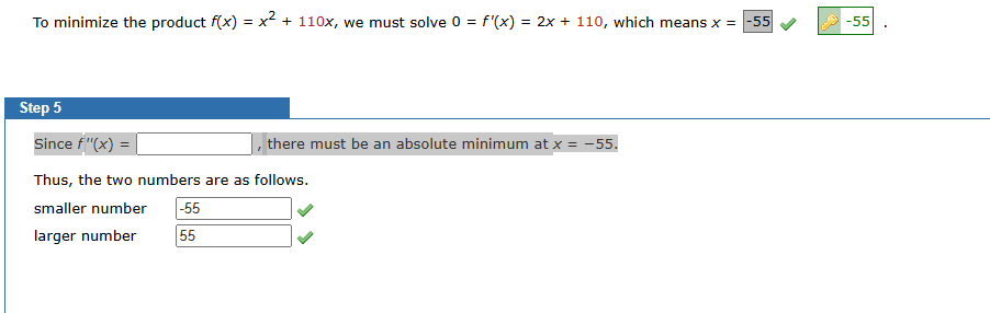 T o minimize the product f ( x ) = x 2 + 1 1 0 x