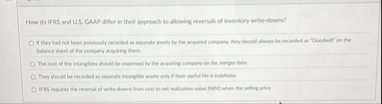 How do IFRS and US . GMP differ in their approach