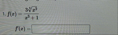 1 . f ( x ) = 3 x 2 3 x 3 1 f ' ( x ) =