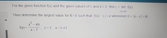 For the given function f ( x ) and the given