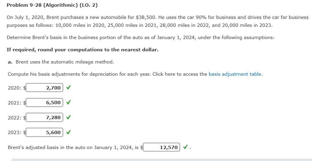 Problem 9 - 2 8 ( Algorithmic ) ( LO . 2 ) On