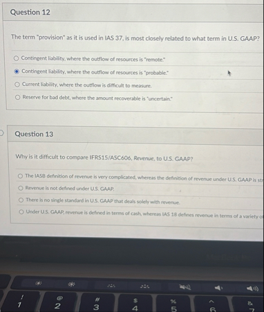 Question 1 2 The term "provision" as it is used