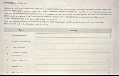 Current Aftempt in Progress You are a second year