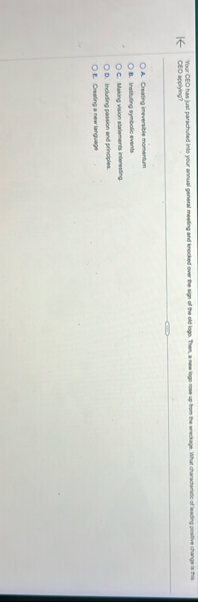EEO applying? A . Creating impersible momentam E