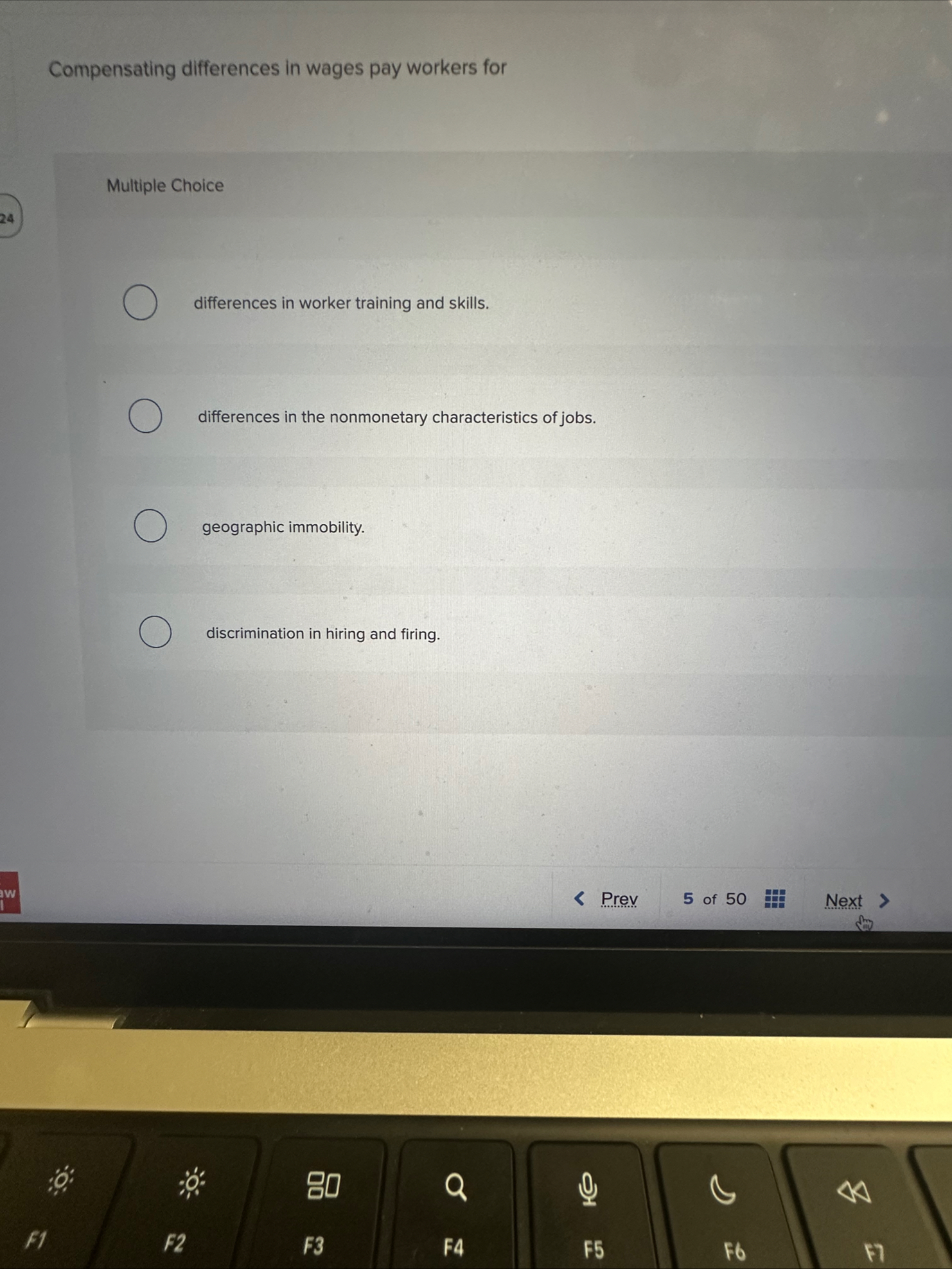 Compensating differences in wages pay workers for