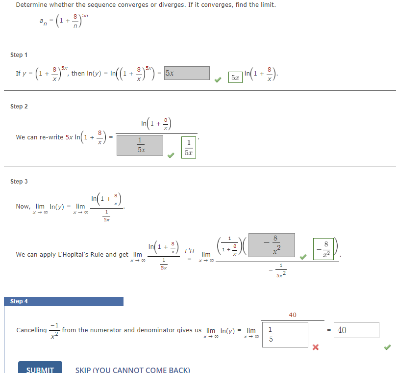 Determine whether the sequence converges o r