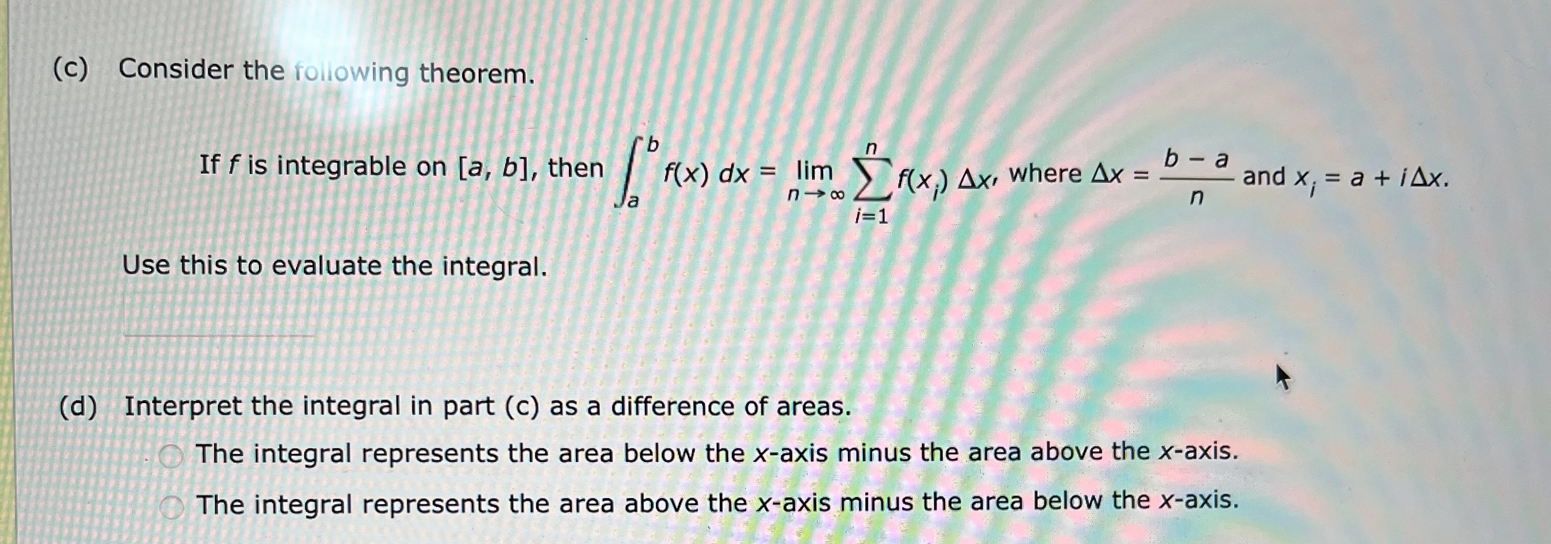 ( c ) Consider the following theorem. I f f i s