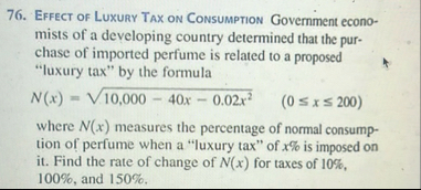 Effect of Luxury Tax on Consumption Government