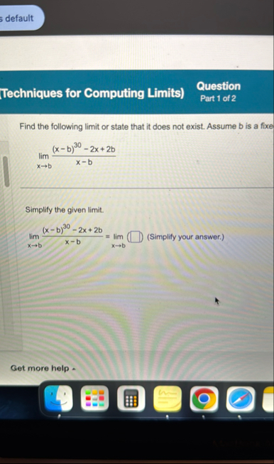 default Techniques for Computing Limits )