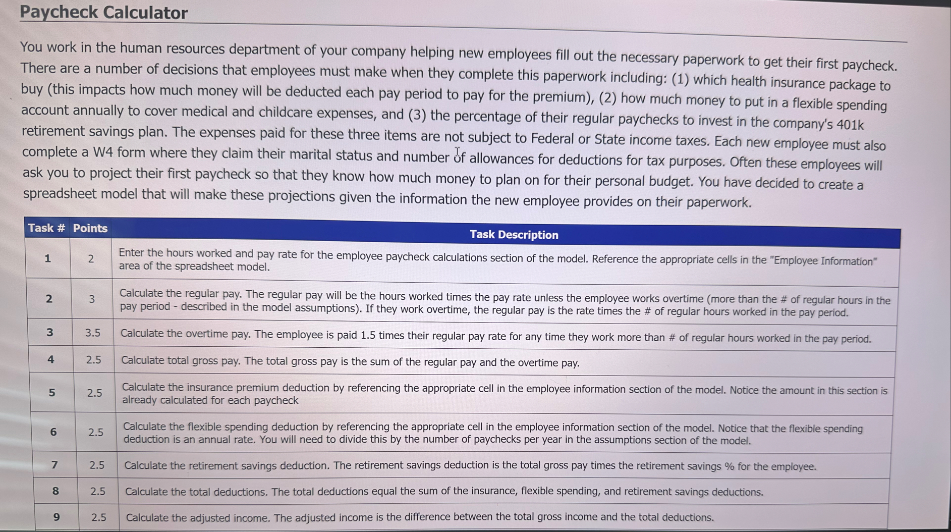 \ table [ [ 9 , 2 . 5 , Calculate the adjusted