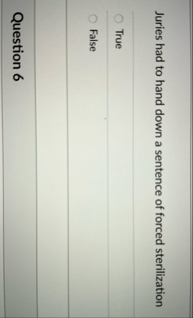 Juries had to hand down a sentence of forced