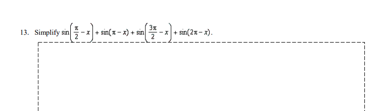 code class = "asciimath" > Simplify sin ( ( \ pi