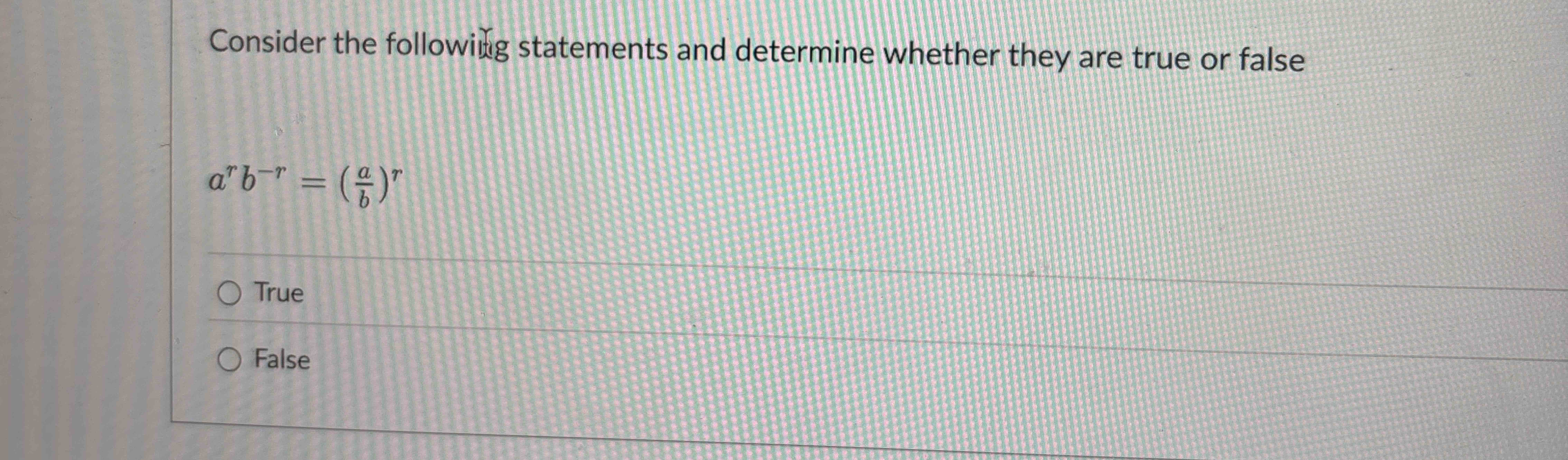code class = "asciimath" > Consider the followidg