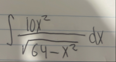 1 0 x 2 6 4 - x 2 2 d x