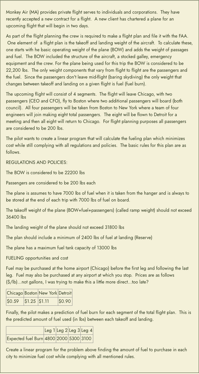 Please use Excel and Solver to solve the