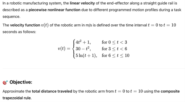 In a robotic manufacturing system, the linear