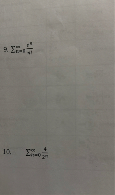 Determine is the series diverges or converges n =