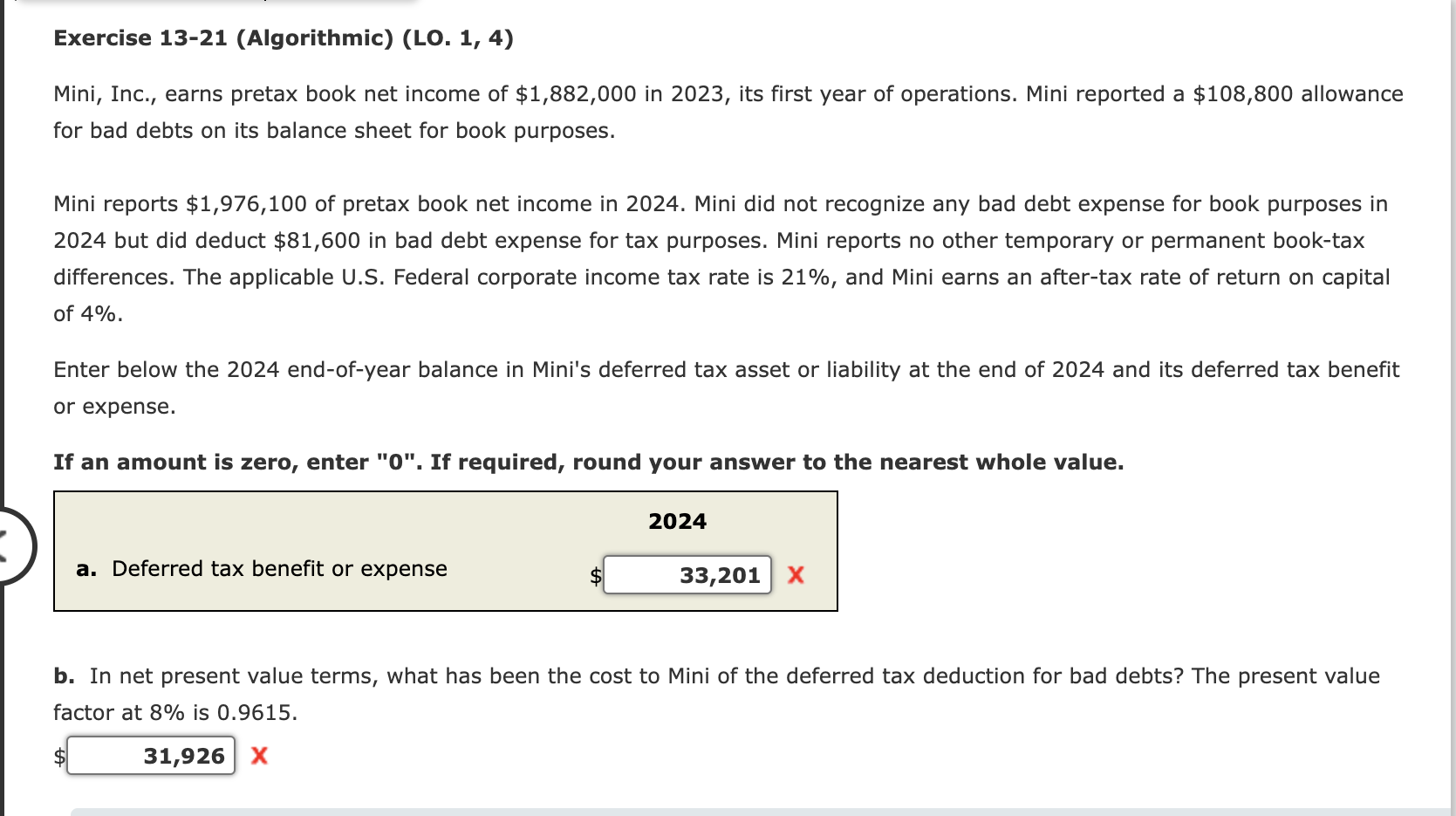 Exercise 1 3 - 2 1 ( A l g o r i t h m i c ) ( L