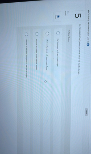 Wk 5 - Apply: Homework [ due Day 7 ( 3 ) 5 As new