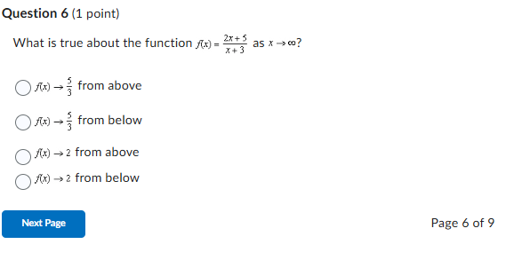 Question 6 ( 1 point ) What i s true about the