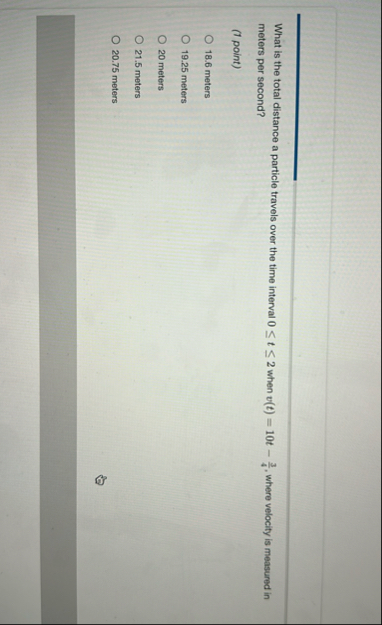 What is the total distance a particle travels