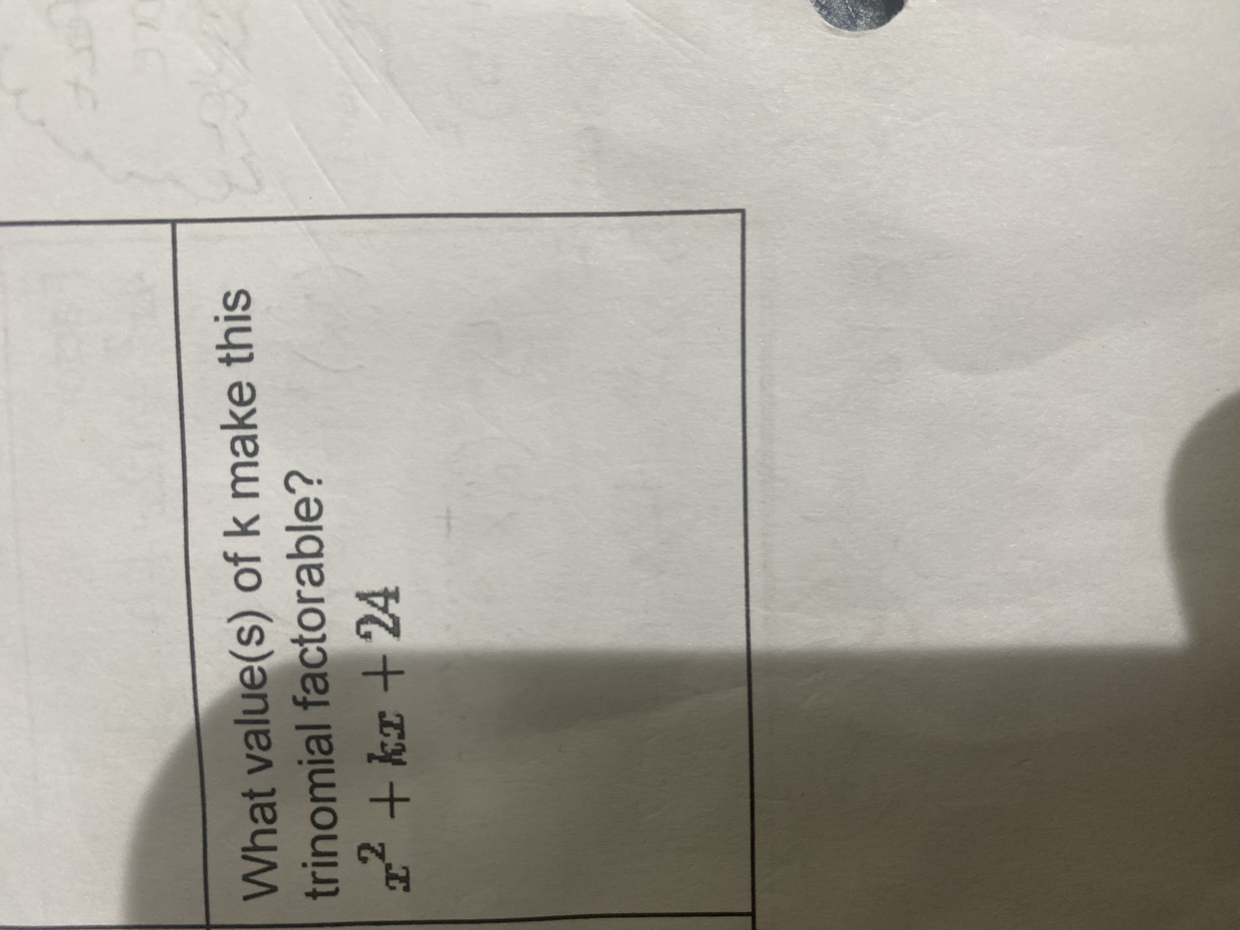 code class = "asciimath" > What value ( s ) of k