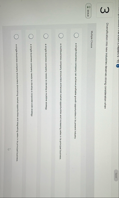 3 Diversification into new industries deserves