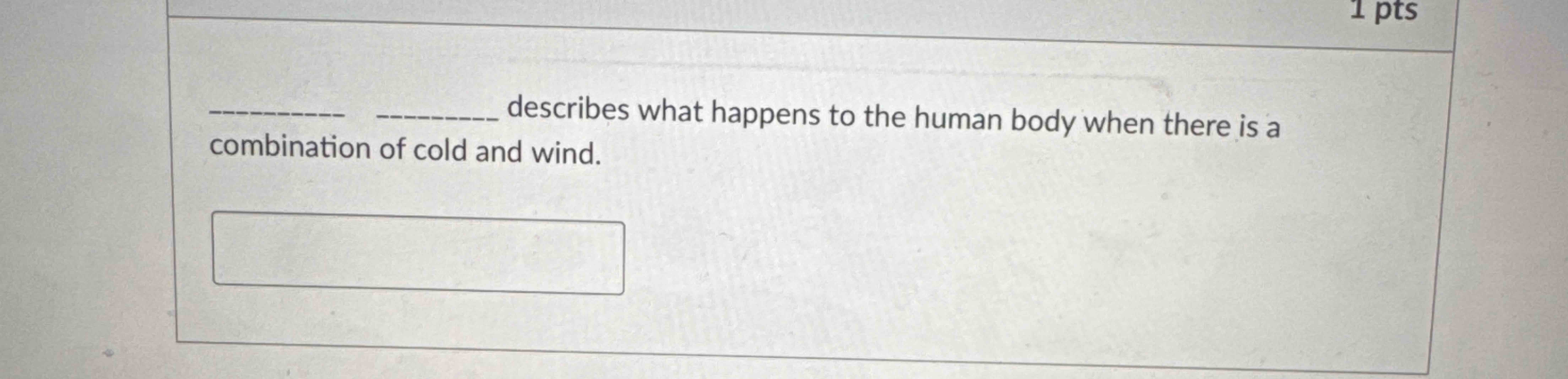 describes what happens to the human body when