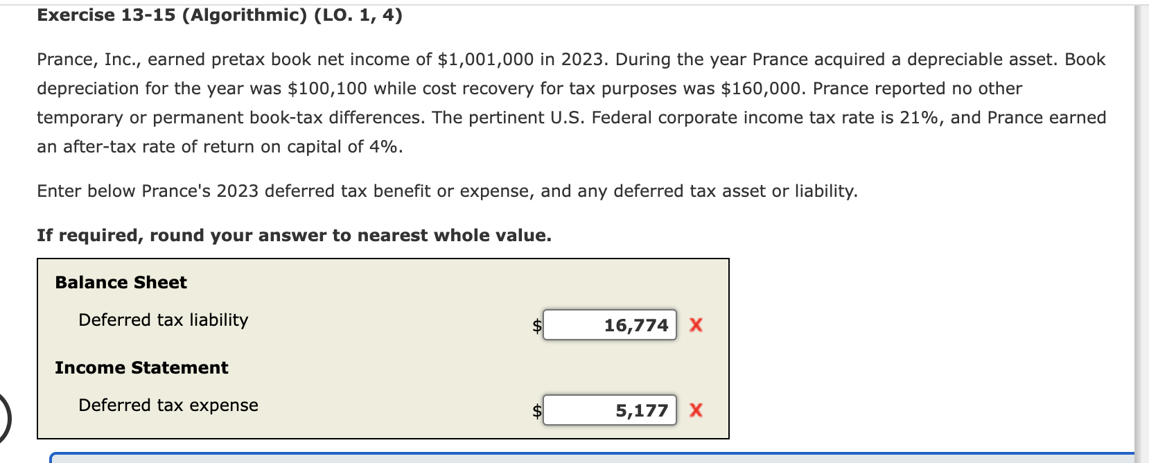 Exercise 1 3 - 1 5 ( Algorithmic ) ( LO . 1 , 4 )
