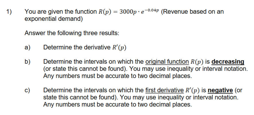 You are given the function R ( p ) = 3 0 0 0 p *