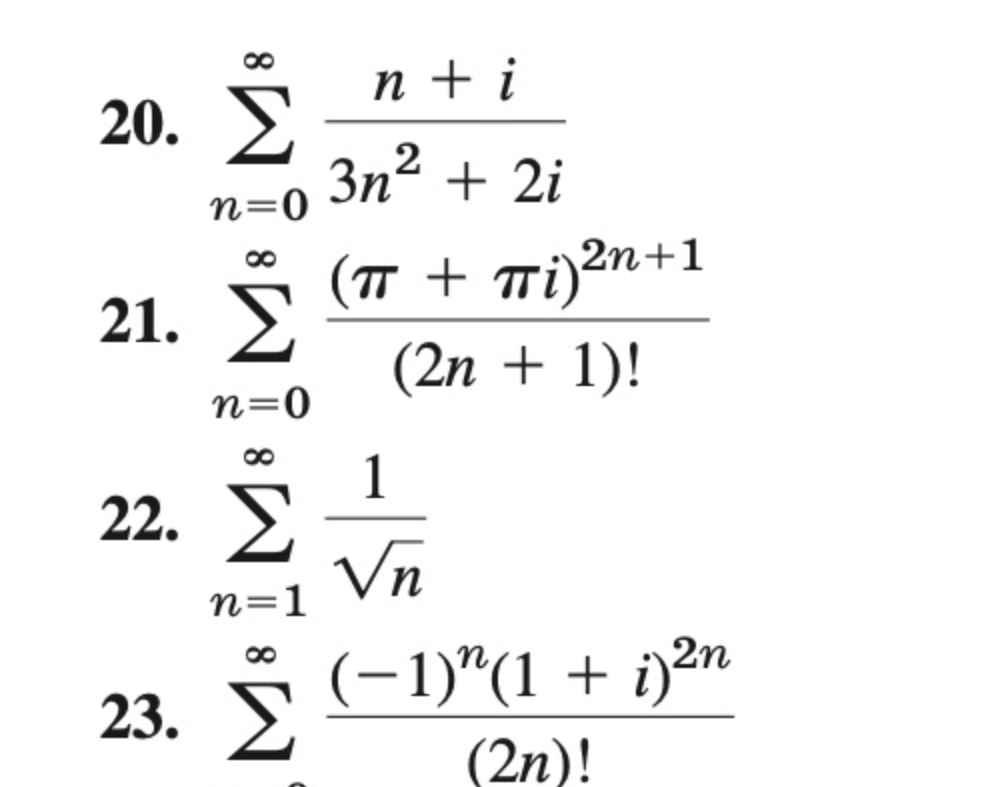I s the given series convergent o r divergent?