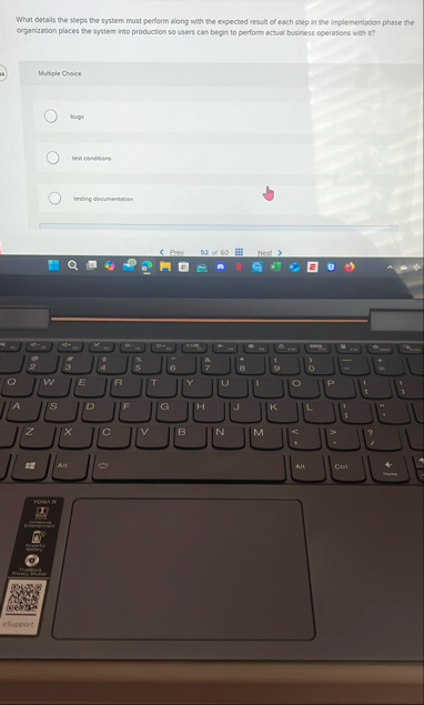 What details the steps the system must perform