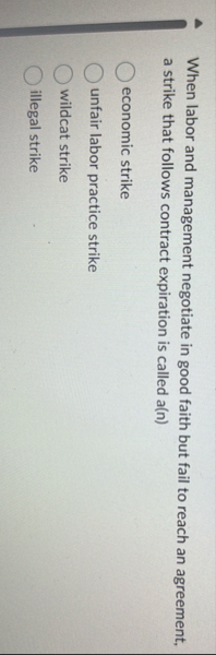 When labor and management negotiate in good faith