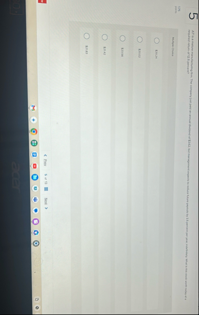 5 requived return of 1 2 . 5 percent? 1 . 5 5