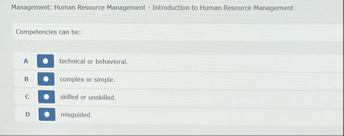 Management: Ruman Resource Management -