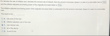 If x denotes the rate of inflation and ( denctos