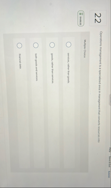 Swer 8 fin Submit 2 2 Operations management is a