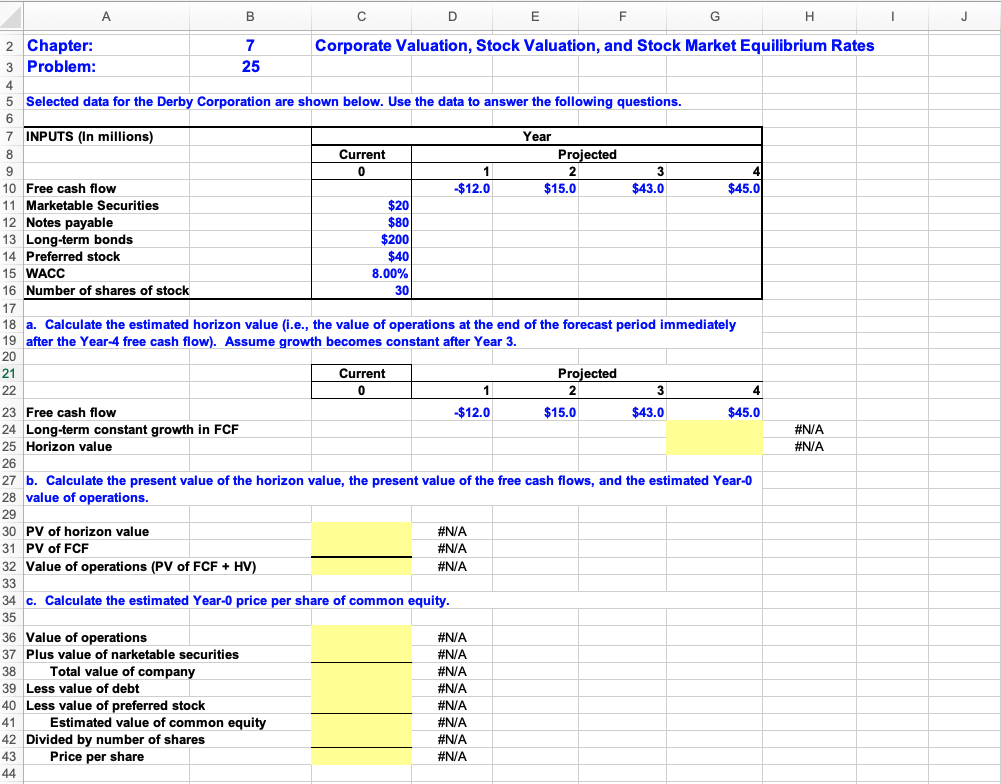 Question Chapter: 7 Problem: 2 5 Selected data