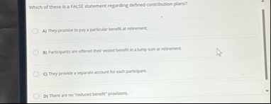 Which of these is a FALSE statement regarding