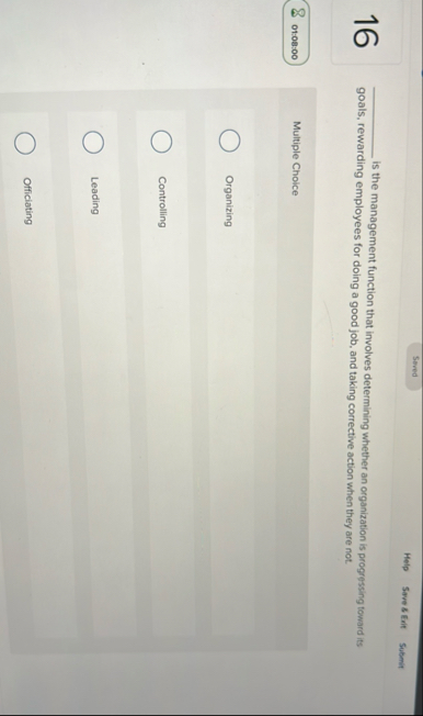 Served Help Save 8 Exit Submit 1 6 q , is the