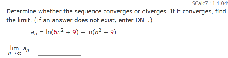 SCalc 7 1 1 . 1 . 0 4 Determine whether the