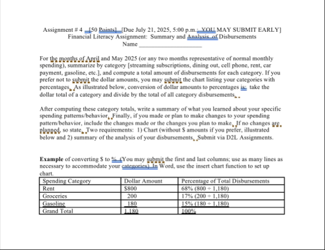 Assignment # 4 [ 5 0 Points ] _ [ Due July 2 1 ,