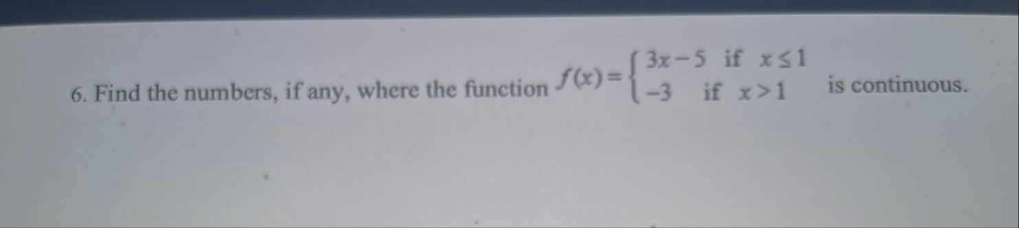 Find the numbers, if any, where the function f (