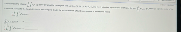 th square. Evaluate the iterated integral and