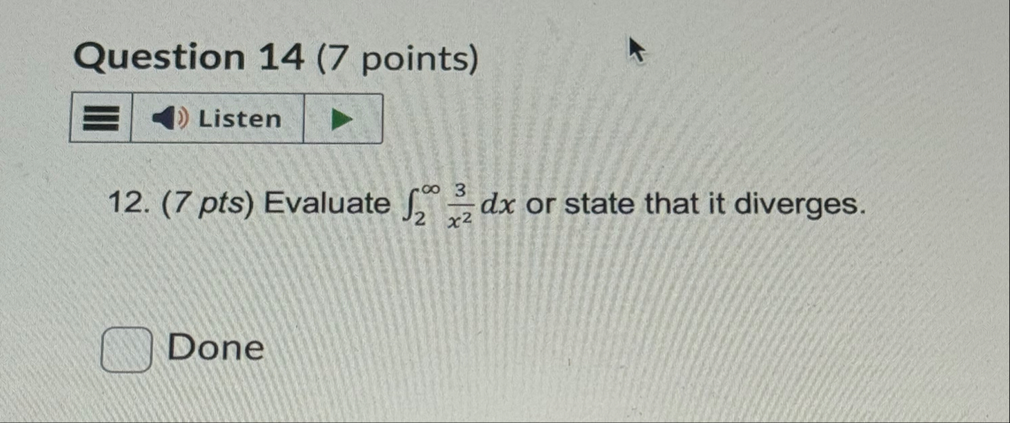 Question 1 4 ( 7 points ) 1 2 . ( 7 pts )